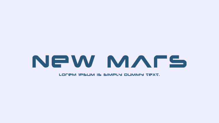 New Mars Font Family