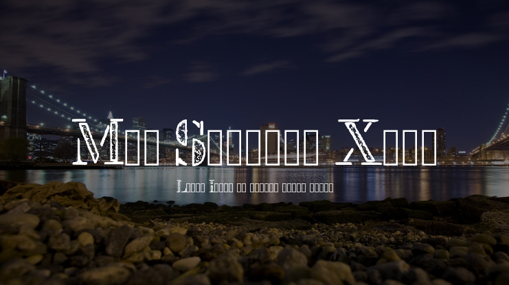 Mck Stencil Xray Font Family