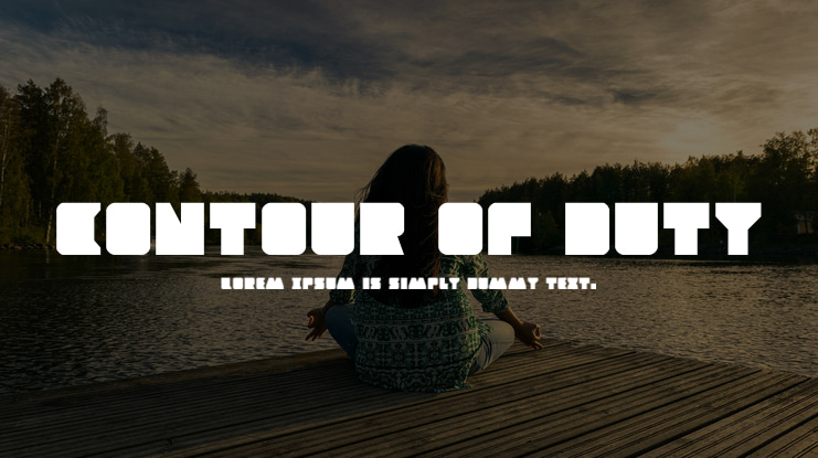 Contour of Duty Font Family