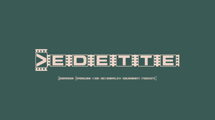 Vedette Font Family