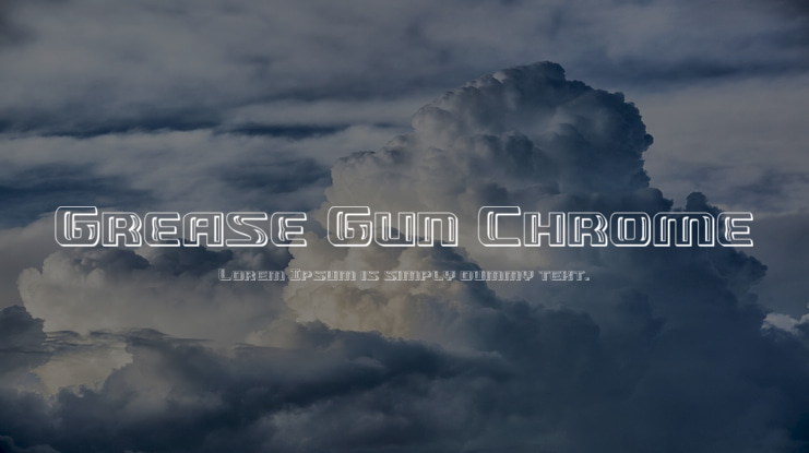Grease Gun Chrome Font Family