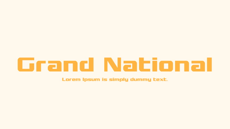Grand National Font Family