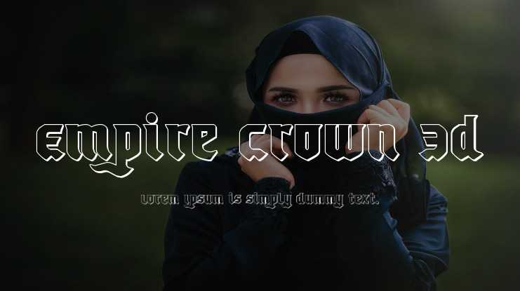 Empire Crown 3D Font Family