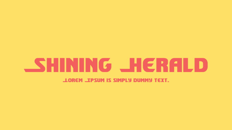 Shining Herald Font Family