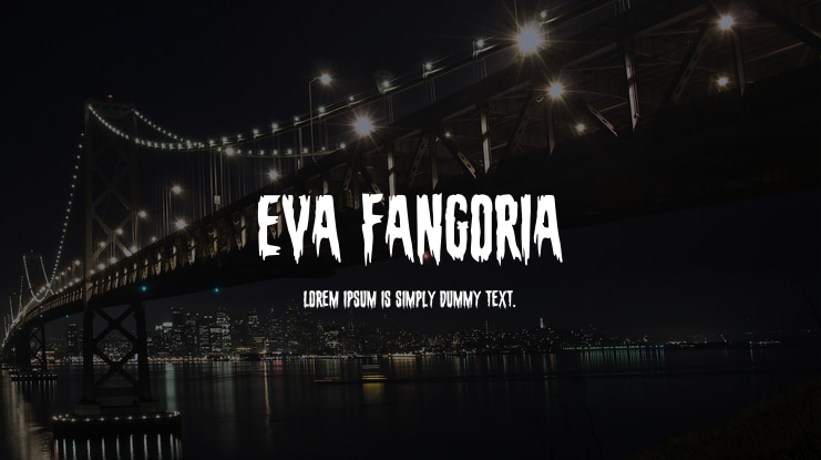 Eva Fangoria Font Family