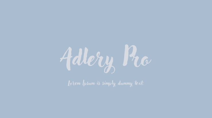 Adlery Pro Font Family
