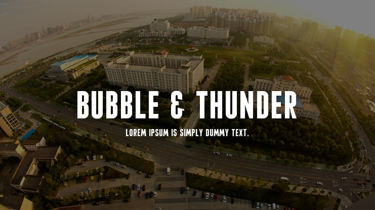 Bubble & Thunder Font