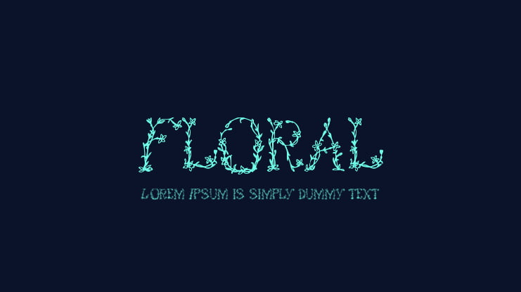 Floral Font Family