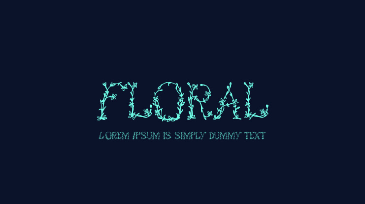 Floral Font Family