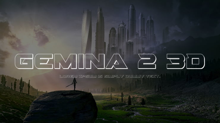 Gemina 2 3D Font Family