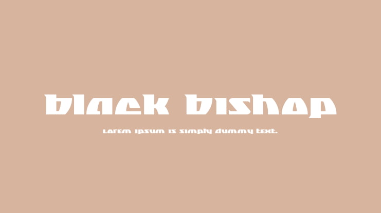 Black Bishop Font Family