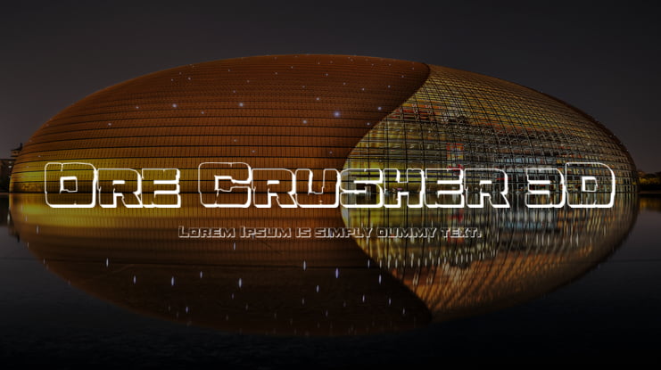 Ore Crusher 3D Font Family