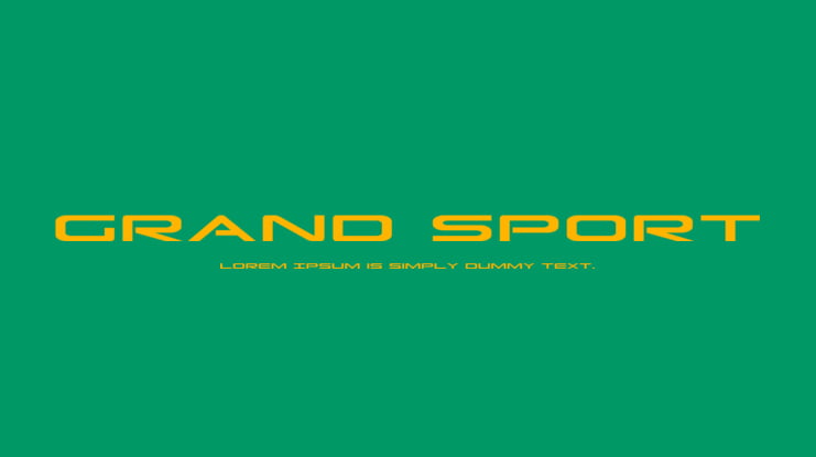 Grand Sport Font Family