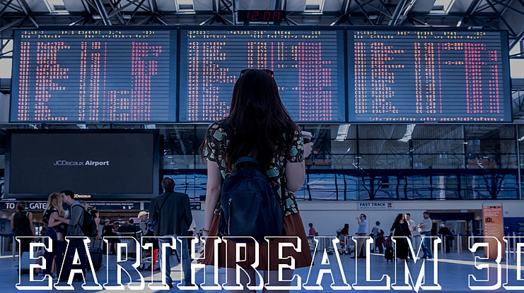 Earthrealm 3D Font Family