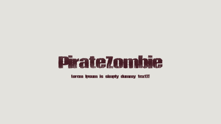 PirateZombie Font