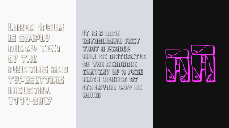 Tower Ruins 3D Font Family