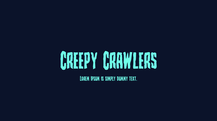 Creepy Crawlers Font Family