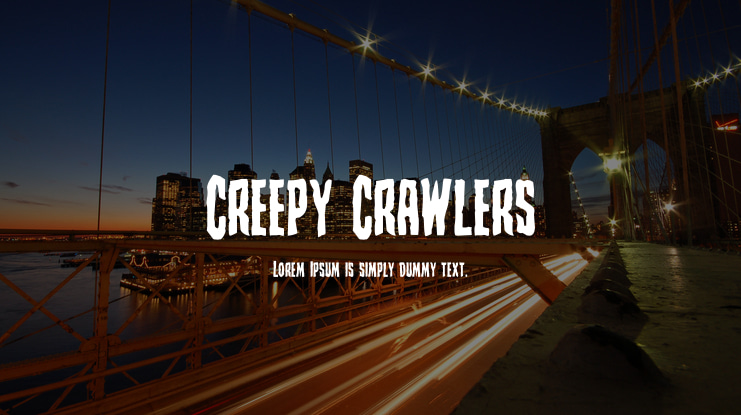 Creepy Crawlers Font Family