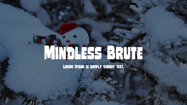 Mindless Brute Font Family