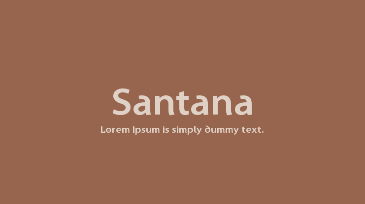 Santana Font Family