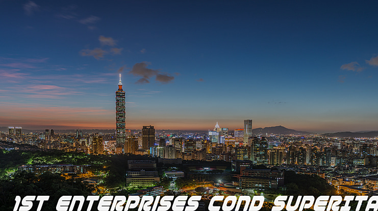 1st Enterprises Cond SuperItal Font Family