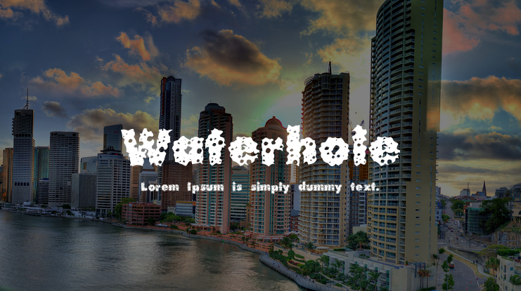Waterhole Font