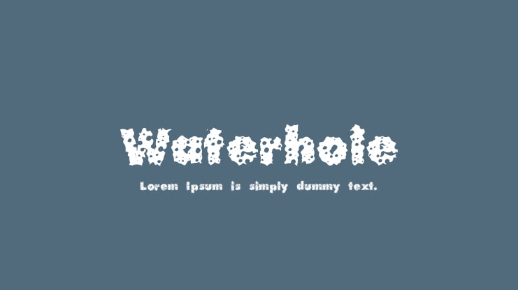 Waterhole Font