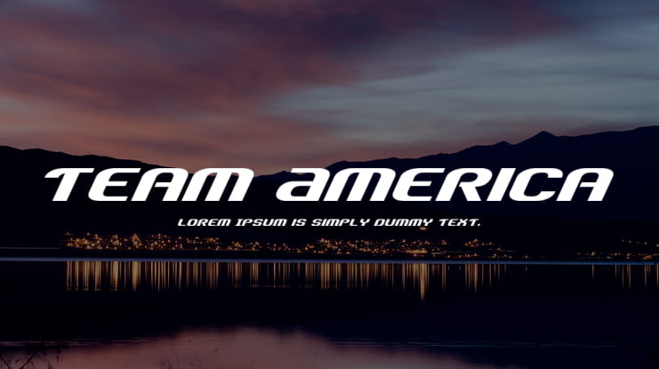 Team America Font Family