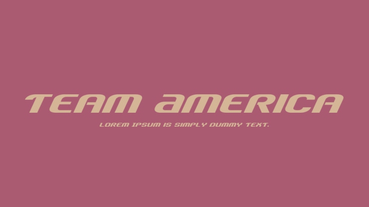 Team America Font Family