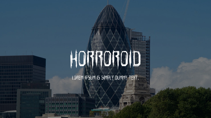 Horroroid Font Family
