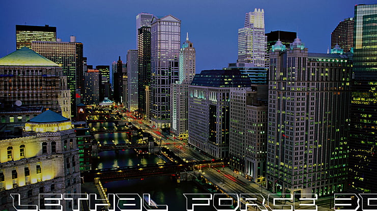 Lethal Force 3D Font Family