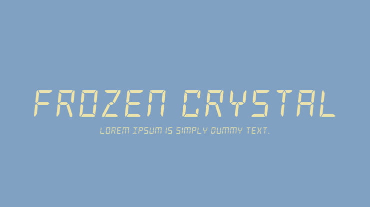 Frozen Crystal Font Family