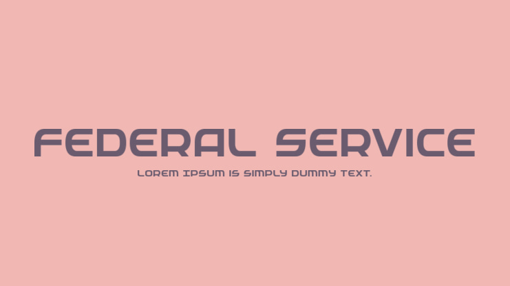 Federal Service Font Family