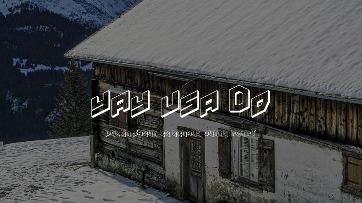 YAY USA 3D Font Family