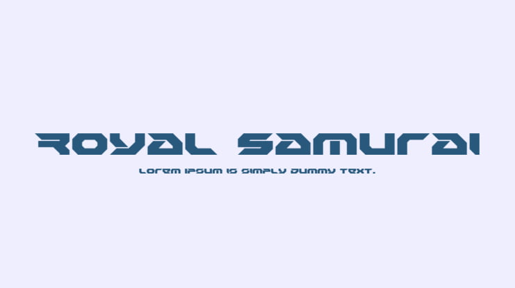 Royal Samurai Font Family