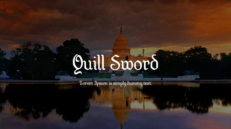 Quill Sword Font Family