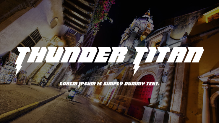 Thunder Titan Font Family