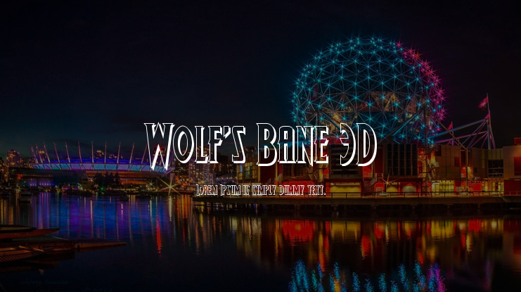 Wolf's Bane 3D Font Family