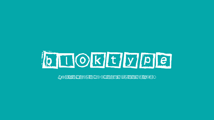 Bloktype Font