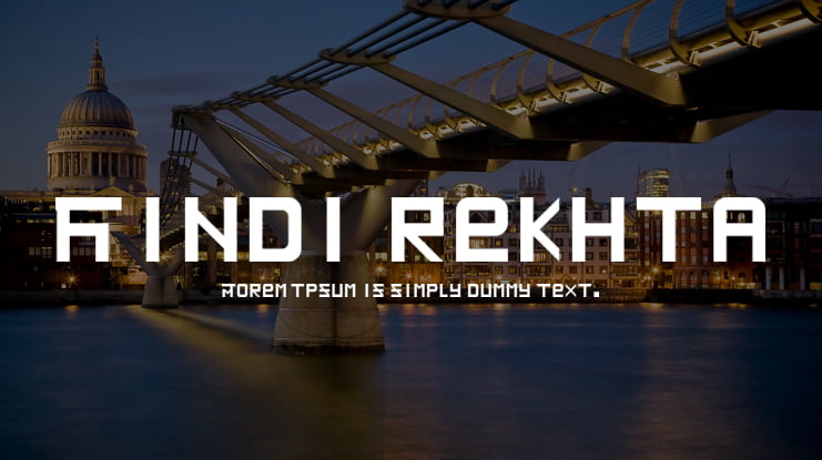 Hindi rekhta Font