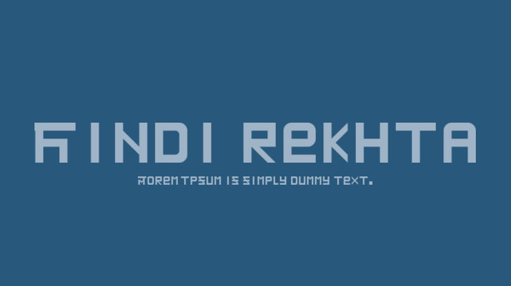Hindi rekhta Font