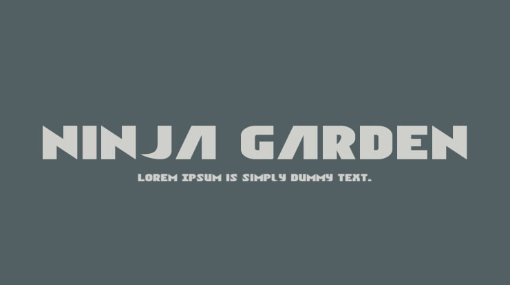 Ninja Garden Font Family