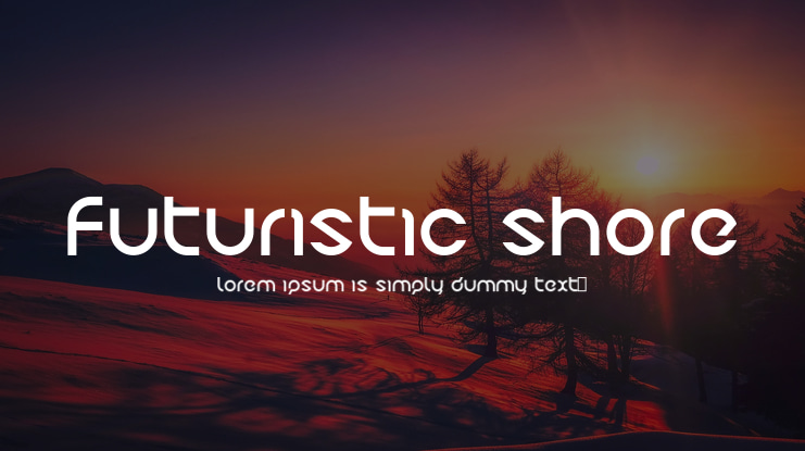 Futuristic Shore Font