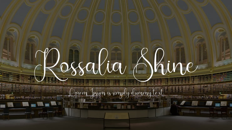 Rossalia Shine Font
