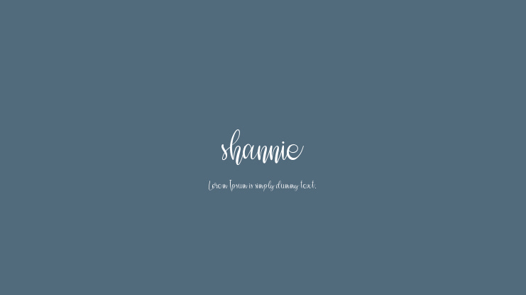 shannie Font