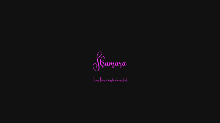 Shamara Font