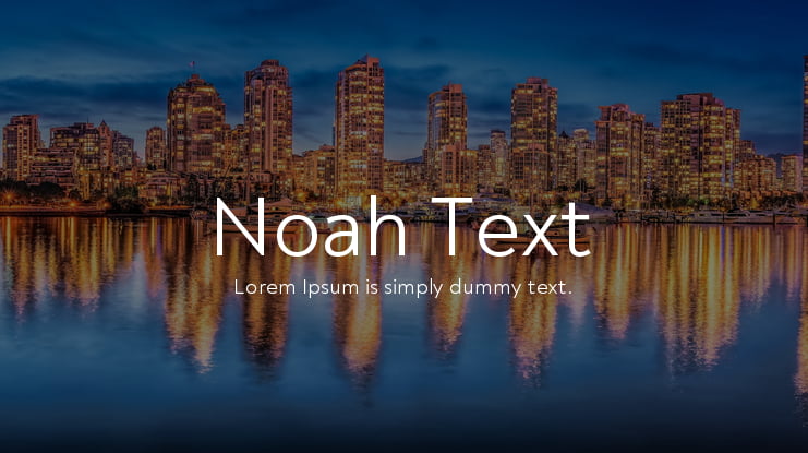 Noah Text Font Family