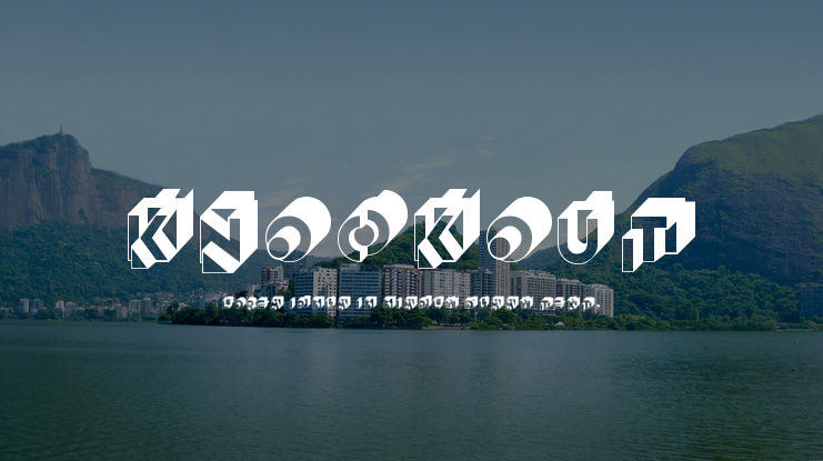 Knockout Font