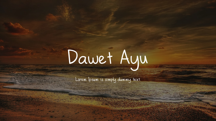 Dawet Ayu Font