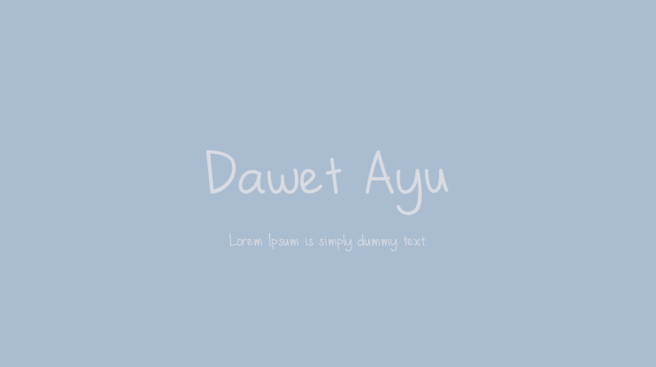 Dawet Ayu Font